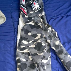BAPE City Camo Shark WGM Full-Zip Hoodie (FW18) GLOW IN THE DARK